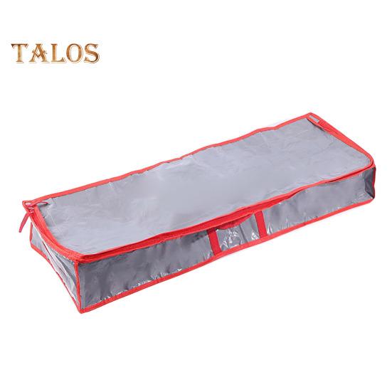 

Сумка для хранения рождественской елки с усиленной ручкой, застежкой-молнией, большой вместимости, водонепроницаемый складной органайзер для рождественской елки серый