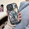 Classic Anime K-kaiju No8 Leather Phone Case For IPhone 16 15 14 13 12 11 Pro Max Plus Shockproof Cover