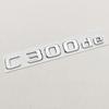 Chrome Black Car Styling Logo C300de Badge Rear Trunk Emblem Sticker Decals For Mercedes Benz C300e C300de W206 Accessories RL1