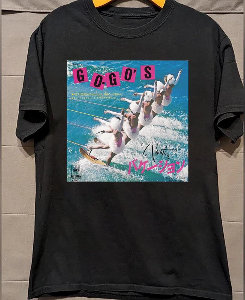 Gogos Vacation Black Cotton Shirt S5xl Unisex Cl428 S