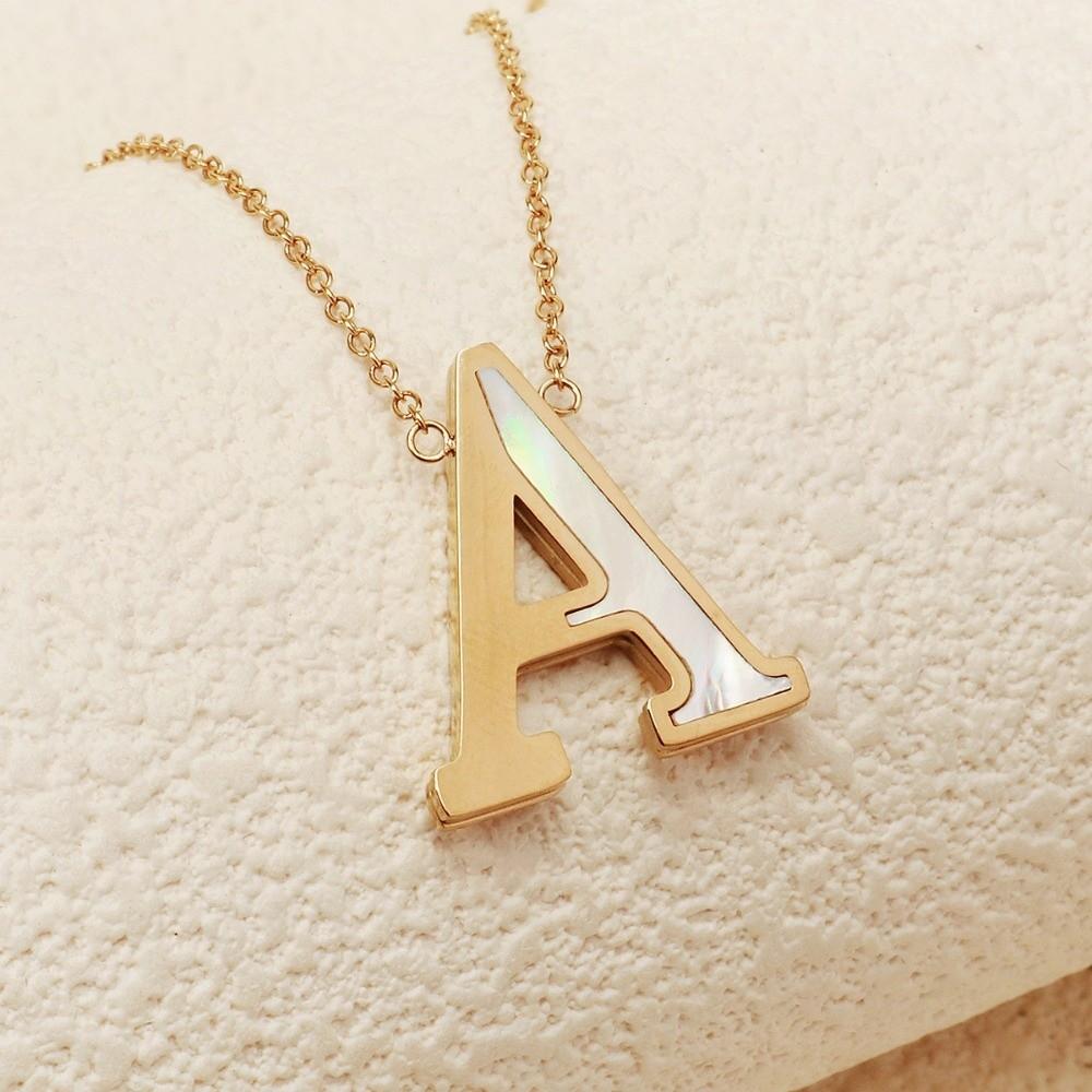 English Letter English Letter Necklace Combination Name Couple Clavicle Chain  Unisex