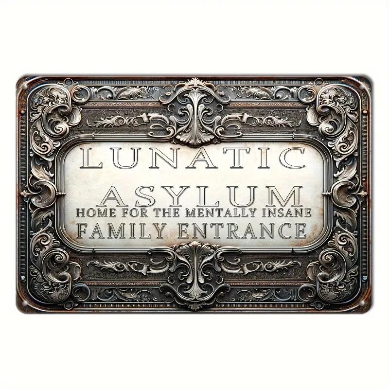 Metal Tin Poster Visual Effect Wall Art Decor Art Painting Retro Plaque Poster for Bar Club Wall Decor Retro Home Wall Plate