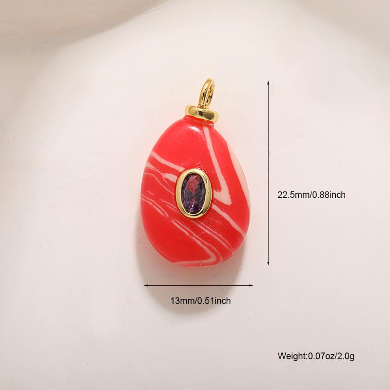 Pingente de Pedras Coloridas Para Suprimentos de Fabricação de Joias Brinco Colar Pulseira Chaveiro Acessórios DIY