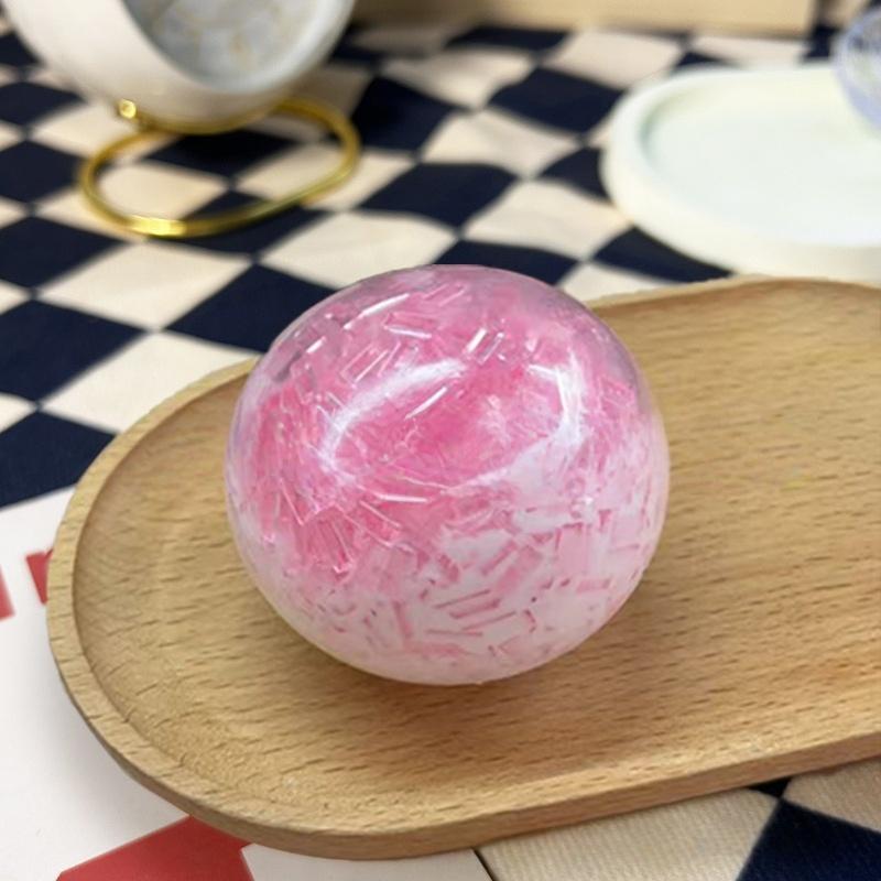 1Pcs Crushed Ice Texture Squeeze Stress Ball Stress Relief Toys Slow Rising Ice Cracked Crystal Ball Squishy Fidget Toy A5
