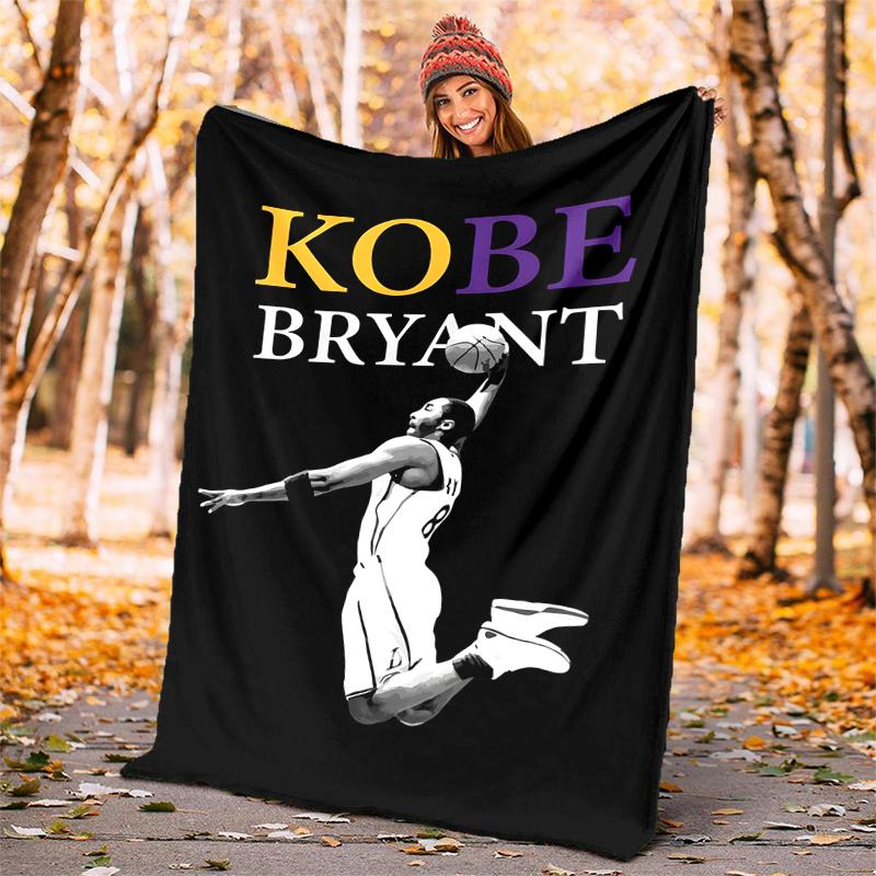 Great Basketball Player Flannel Blanket Soft All-Season Throw, Design for Camping, Car Travel, Hiking Sofa, Bed, Office Perfect Gift for Parties