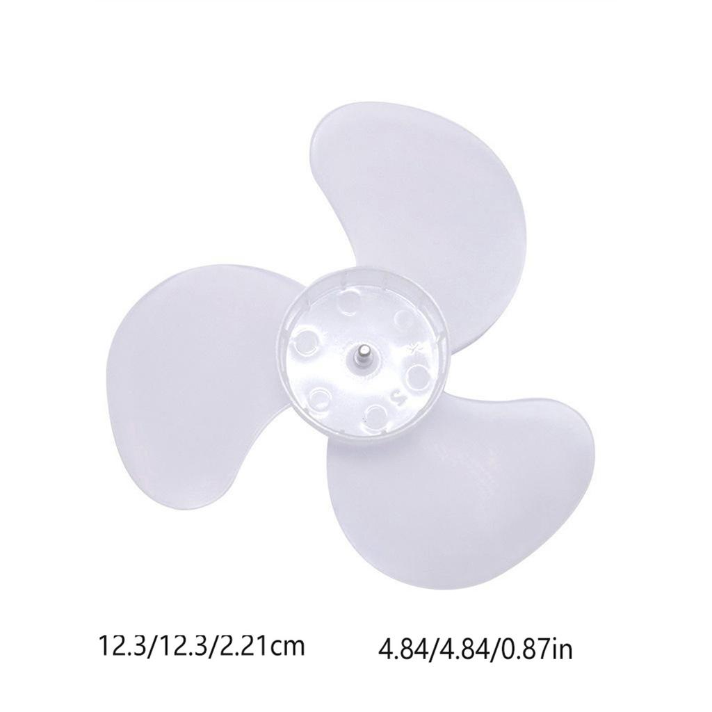 12cm 3-Flügel Mini-Lüfterblätter Nicht-Elektrisch Wasserdicht Wiederverwendbar Tisch-Fächerteil für die Wartung kleiner Haushaltsgeräte