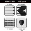Target Japan BLACK MARQUE DRAGON 3.0 Leslie Lee 90% Tungsten Steel Tip Darts Set, 25g, K-Flex No. 6 Shape Flights and Shafts, SWISS SILVER N
