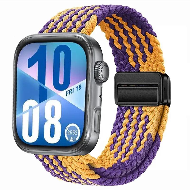 Magnetic Braided Strap for Huawei Watch Fit 4 Pro 3 Nylon Loop Correa Sports Bracelet for Huawei Fit3 Fit4 4Pro Band Accessories