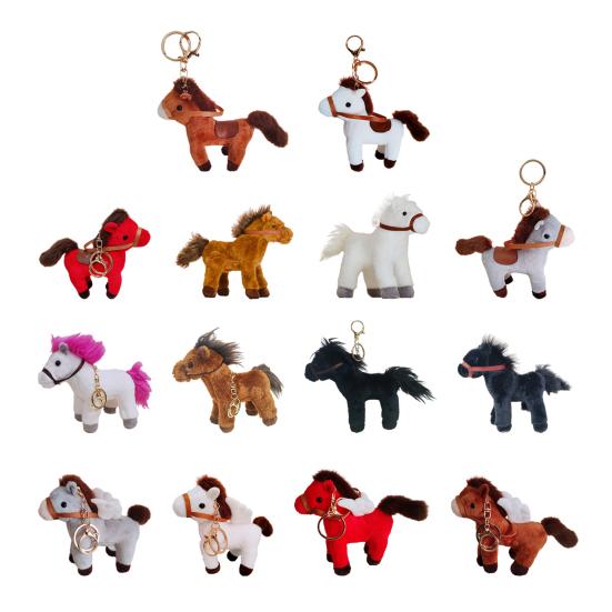 Huggable Pony Plush Toy for Kids Soft Stuffed Animal for Bedtime & Cuddling Realistic Spotty Horse Doll Gift for Children Toddlers