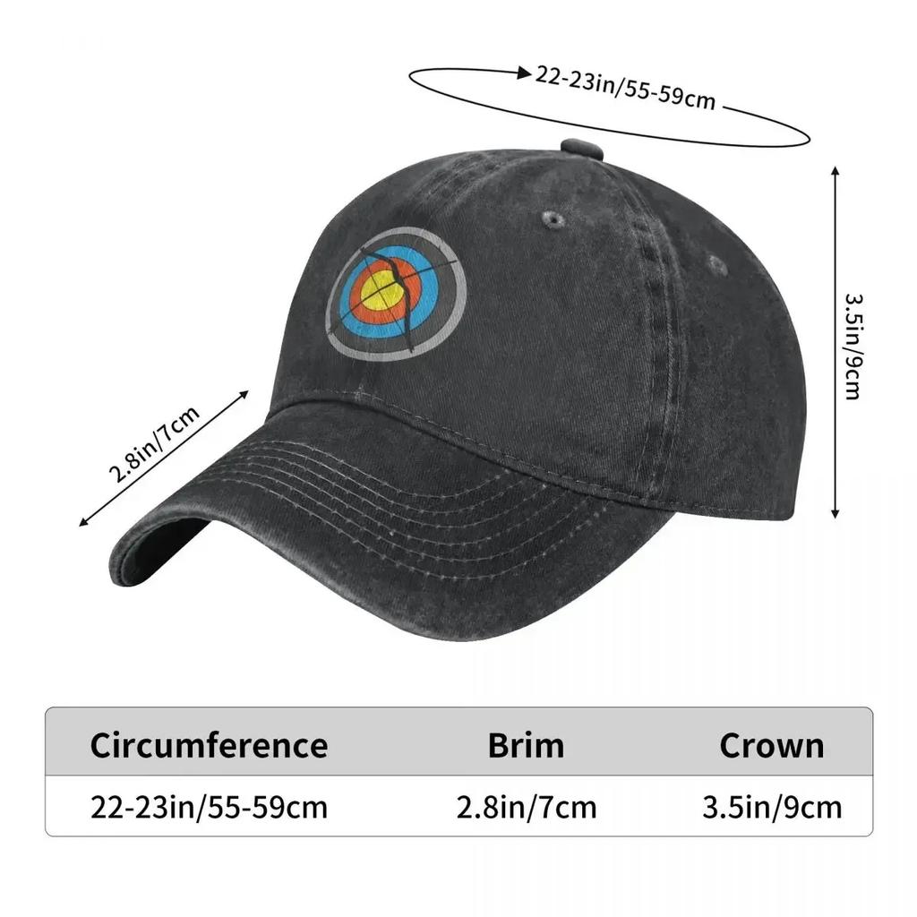 Bogenschießen Bogen Pfeil Sport Baseball Caps Zubehör Casual Distressed Denim Cap Männer Frauen Outdoor Alle Jahreszeiten
