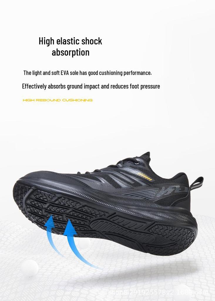 Men's Summer Breathable Safety Shoes with Widened Steel Toe, Anti-smash and Anti-puncture Construction.