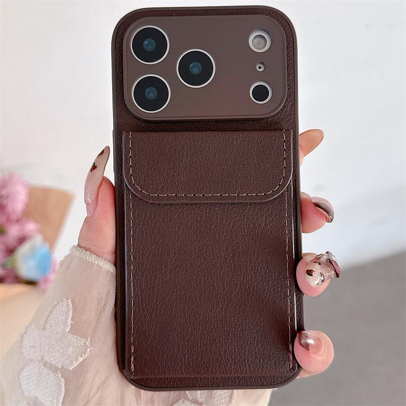 

iPhone 17 Pro Max Lychee Pattern Case - Fits Apple 11, 14, 15, & 16 iPhone 17 Pro