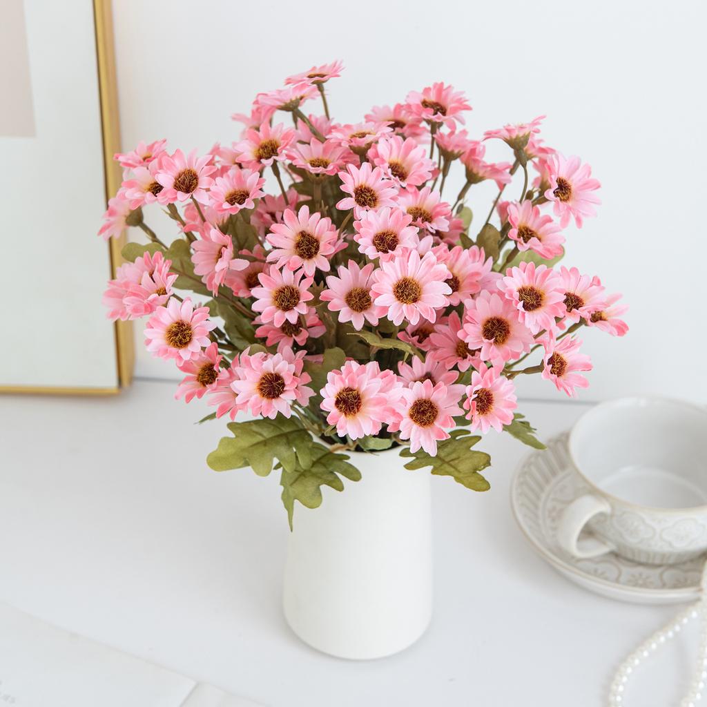 Artificial Plastic Daisy Flowers Centerpieces Fake Plant Wedding Room Home Party  Gifts Handheld Arrangement Festival bouquet