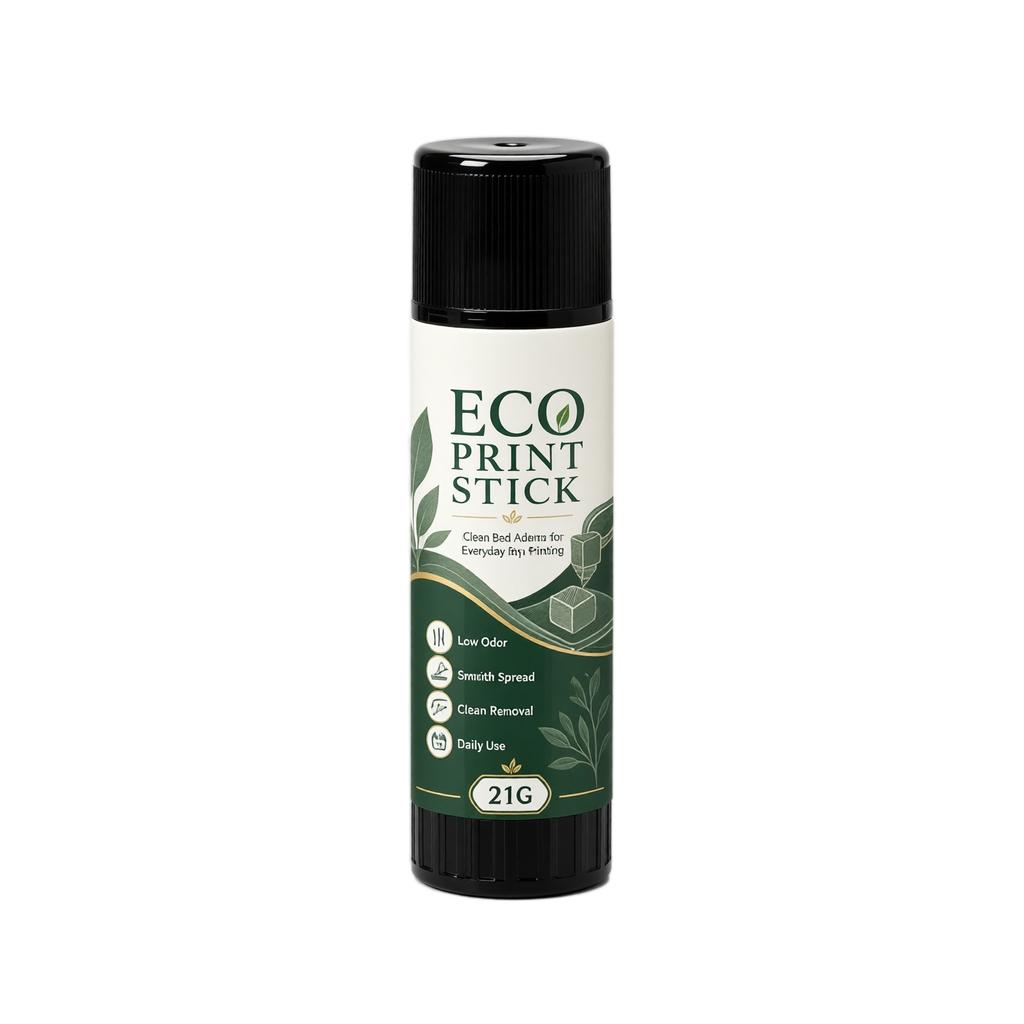 Eco-friendly 3D printing : low-odor, easy-to-apply, easy-to-clean adhesive stick for print adhesion