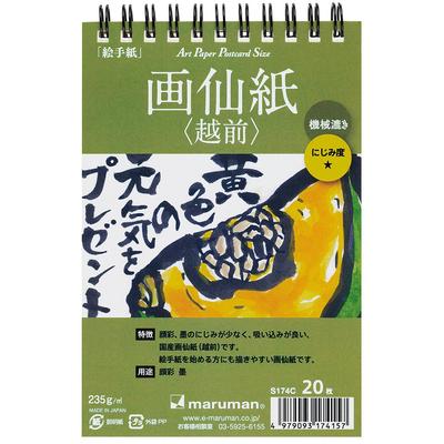 Maruman Postcards for Picture Painted Paper 20 Sheets Letters, (Echizen), Machine-made, S174C,