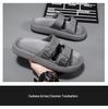 Men's Lightweight Outdoor Beach Slippers - Hole Design, Single Strap, Large Size Sandals