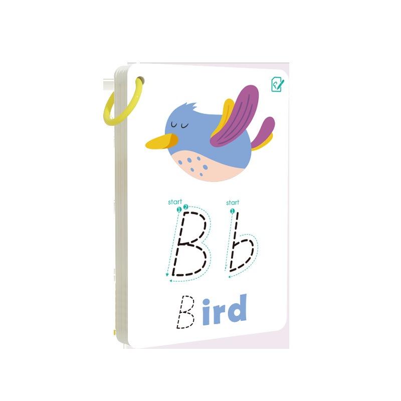 Flashcards de Alfabeto, Números e Palavras para Aprendizagem Cognitiva e Educação Infantil - Apagáveis