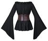 Camicia da Pirata Vintage da Donna Costume Gioco di Ruolo Costume di Scena Festival Recita