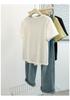 Women's Summer Pleated Slim-Fit Short Sleeve T-shirt