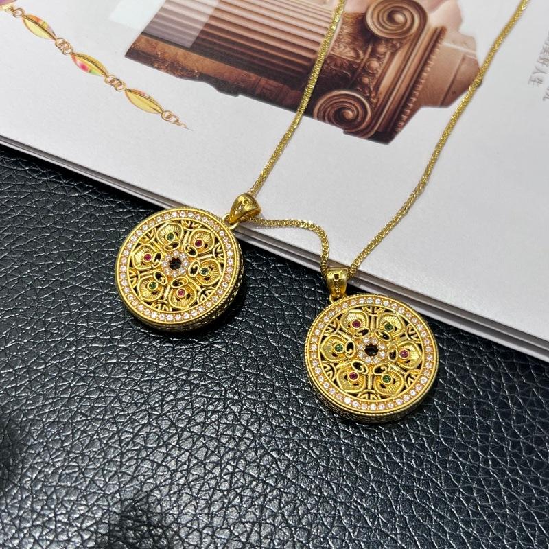 Hot 5G Gold 18K Pure Gold Jewelry Women AU750 Big Flower Fine Pendant Charms Colorful Moissanite Custom Jewelry for Girls Gift