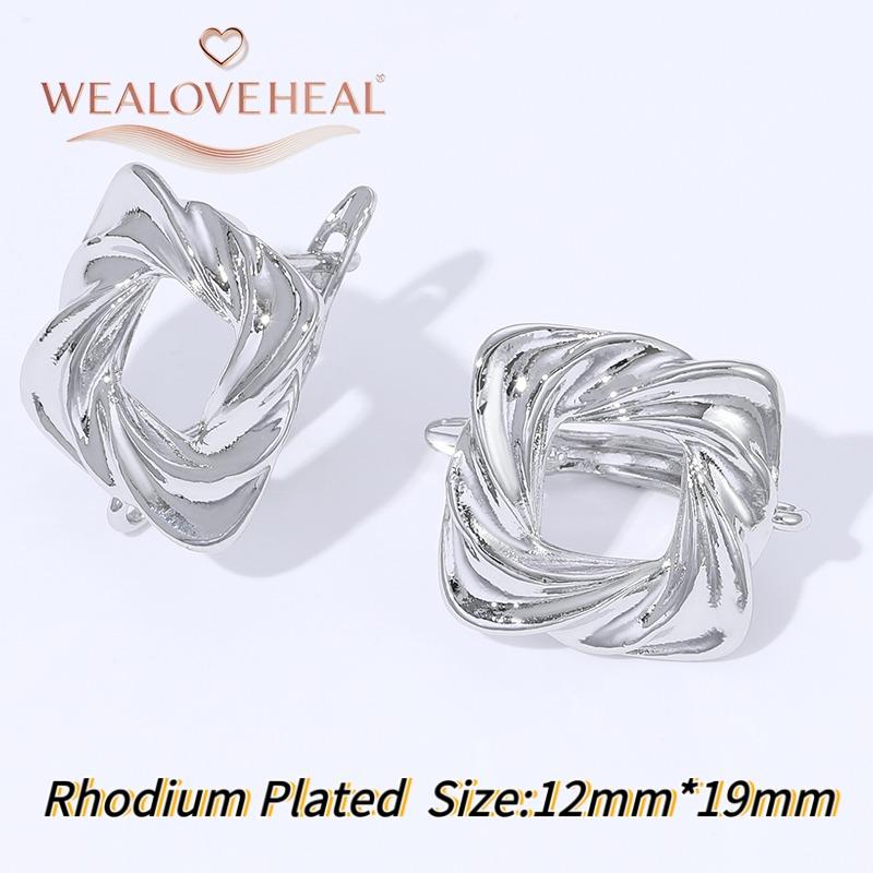 French Circular Thread Earring Hooks Lever Back Open Loop Setting for DIY Earring Clasp Jewelry Making Accessories Findings