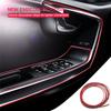 5M Universal Car Moulding Decoration Flexible Strips Car Interior Dashboard Door Gap Cover Trim Strip Accessoires With Scraper