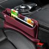 Universal Leather Car Front Seat Gap Storage Slot Box Multifunction Pocket Organizer Plug Filler Phone Holder Auto Accessories