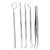 Professional Stainless Steel Dentist Explorer Probe Set Teeth Clean Hygien Examination Tool