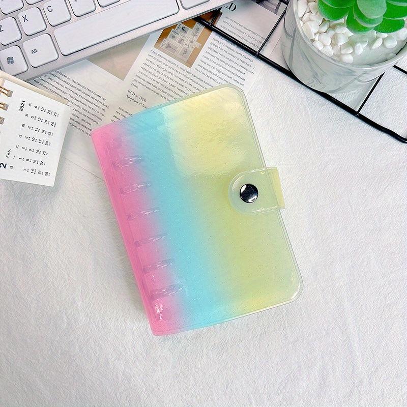 Portable Loose-leaf Notebook Cover Transparent Book Clip Dazzling Stars Notebook Loose Leaf Binder
