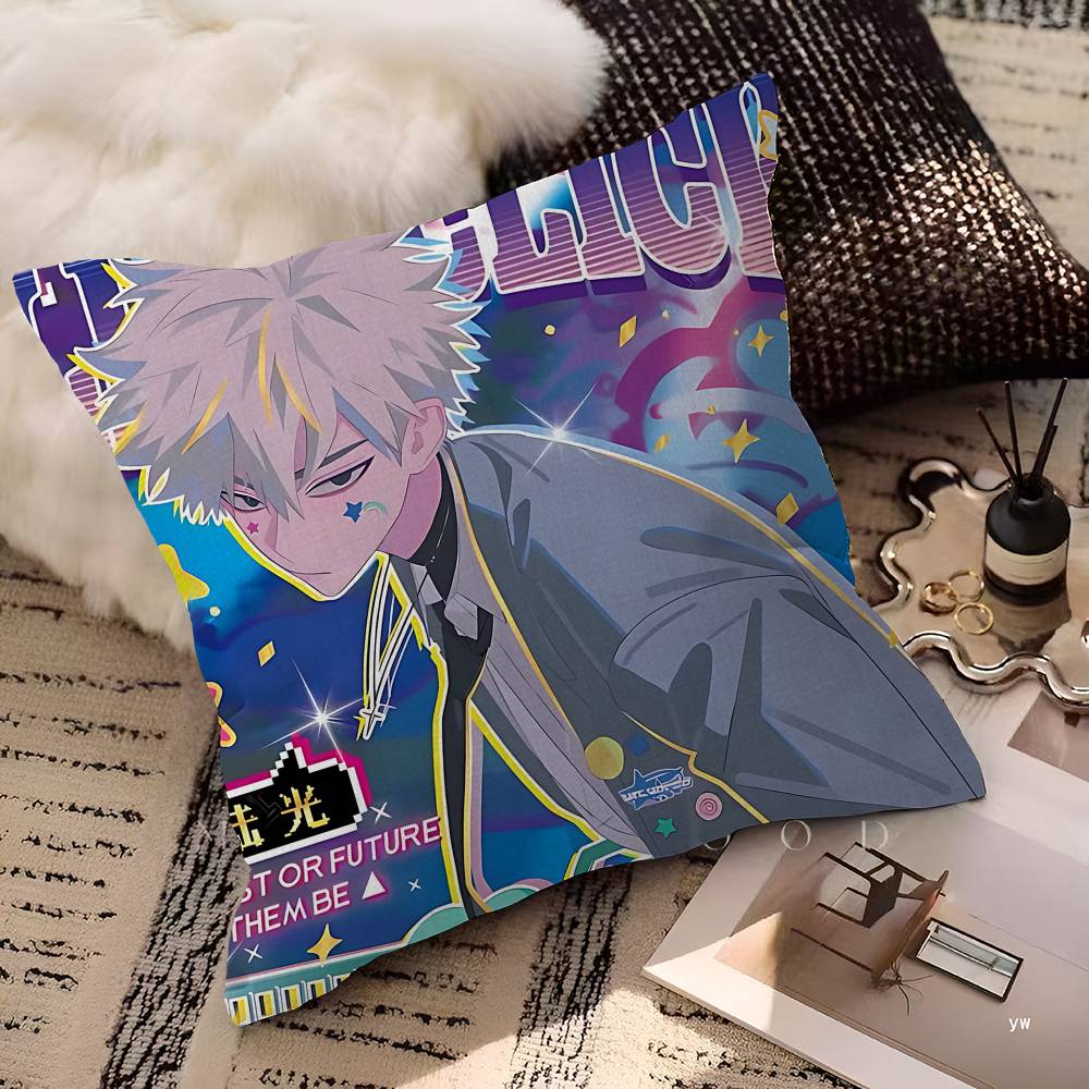 Link Click Anime Cushion Cover Polyester Sofa Cushions Decorative Throw Pillows Home Decoration Pillowcover
