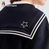 Hush Puppies Girls' Sweet Sailor Collar Pullover Sweatshirt