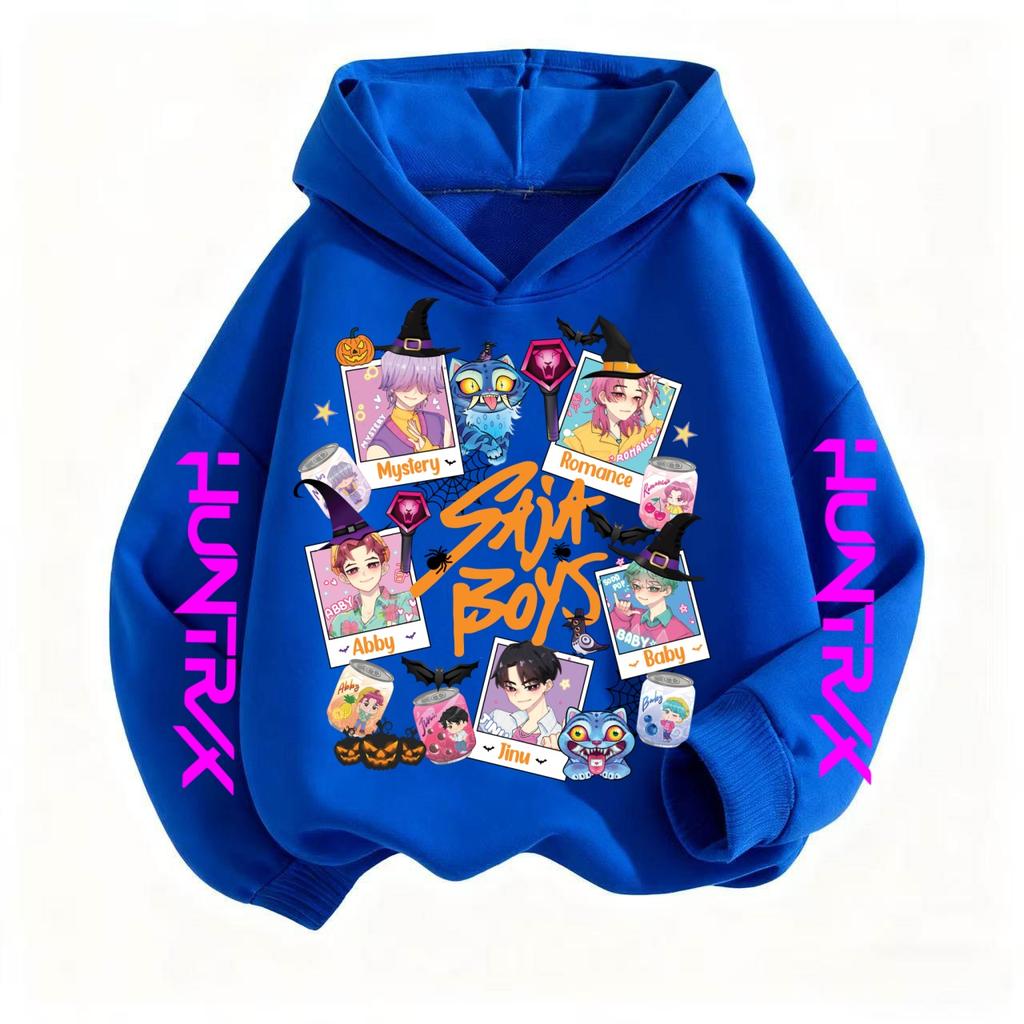 Halloween Y2k Hip Hop Hoodie Manga Children's Kpop Devil Hunter Children's Sportswear Cute Harajuku Tiger Hoodie Boys and Girls