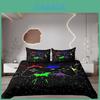 Luxurious Three Piece Bed Linens Set With High Definition Digital Print Designs