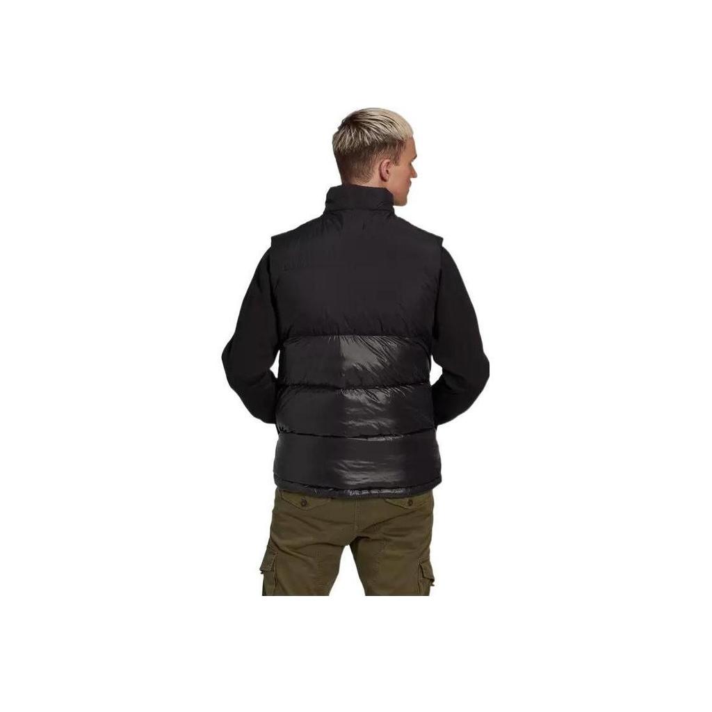 Adidas Down Regen Regular Fit Stand Collar Quilted Puffer Vest Men Black HL9185