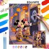 Disney Mickey and Minnie Halloween Pumpkin Painting Art Kit. Handmade Diy Painting Home Decoration Gifts