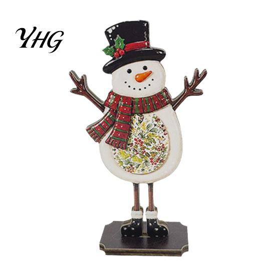 Gift Boxed Christmas Table Decorations Decoration, Wooden Snowman Santa Claus Reindeer Sign, Standing Seasonal Decorative Party Accents Xmas Tabletop