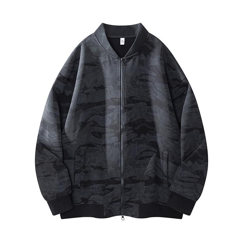 ACU Men s Clothing | Camouflage Baseball Cardigan Hoodie - Trendy American Sport Jacket for Spring Autumn Winter 2026 Medium