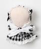 WEGO Plush Kigurumi, 10cm, Plush Clothes, Costume, Plush Toy, Oshikatsu Goods, Gift, Women's, Size F, Type C (Gingham Check Maid Set), Pattern 1