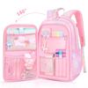 Girl's School Bag with Large Capacity Side-Open Children School Backpack Cartoon Outdoor Travel Bag for Kids Teenage Child