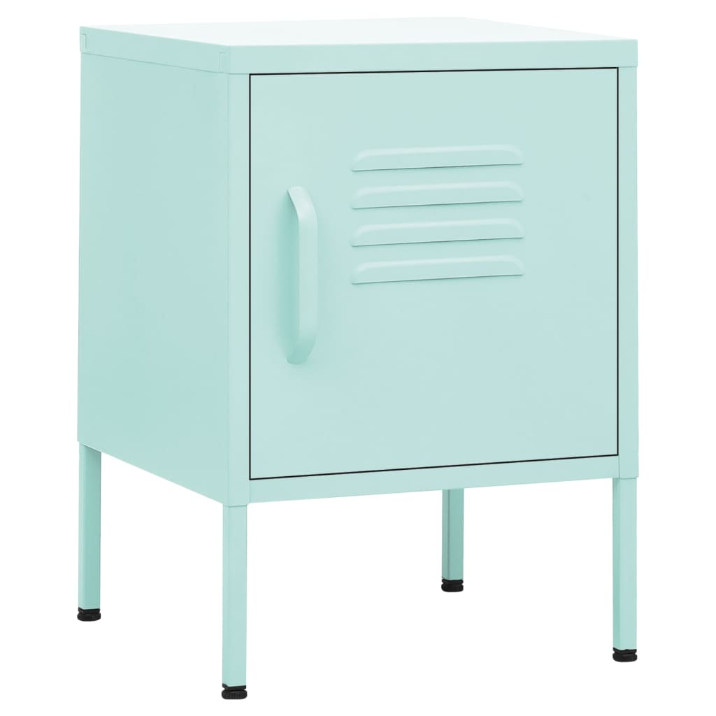 Nightstands 2 pcs Mint Green 35 x 35 x 51 cm Steel