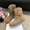 Fashion National Style Retro Short Boots for Women 2025 Autumn New Style Short Boots