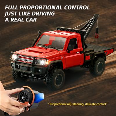 1:12 2.4G Uzaktan Kumandalı Paletli Vinç 4WD Uzaktan Kumandalı Kamyon Arazi Kamyonet Aracı RC Tırmanma Aracı Model Oyuncak Çocuklar Yetişkinler İçin Hediye