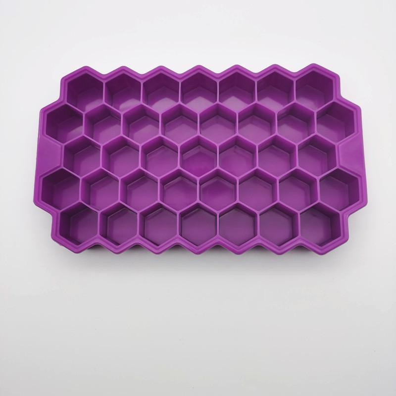 Honeycomb Mesh 37 Stackable DIY Ice Mold Reusable Food Grade Mold with Removable Lids Kitchen Tools Freezer Summer Mould
