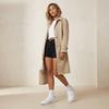 Nike Court Borough Mid Pelle Sintetica Comode Sportive Antiscivolo Durevoli Sneakers Mid-Top Sneakers da Donna Bianche 844906-110