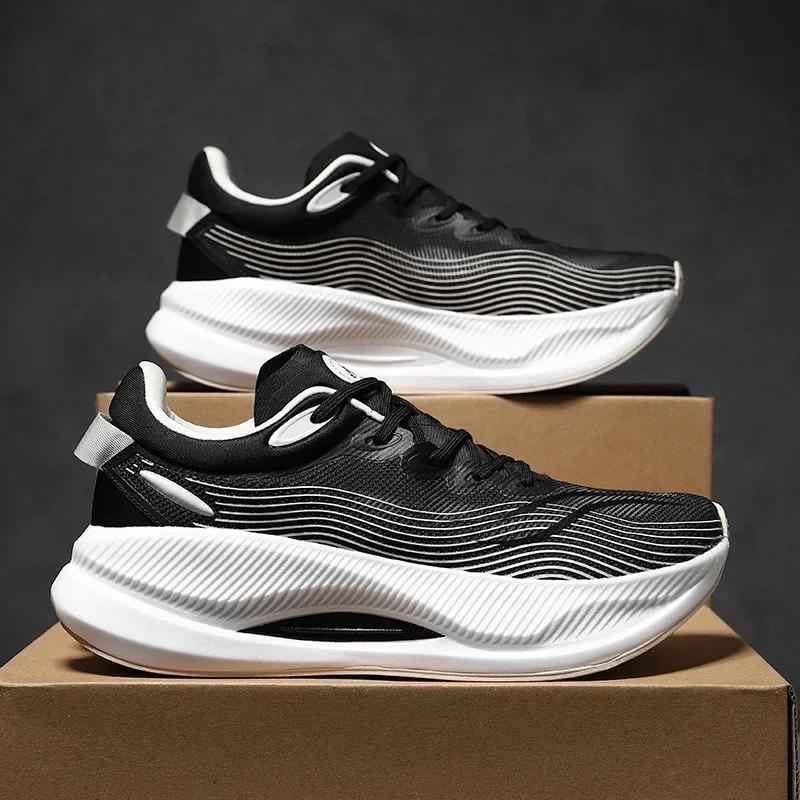 Running Shoes Men High Quality Lightweight Outdoor Sports Flat Comfortable Sneakers Mesh Breathable Lace-up Tennis Shoes for Men