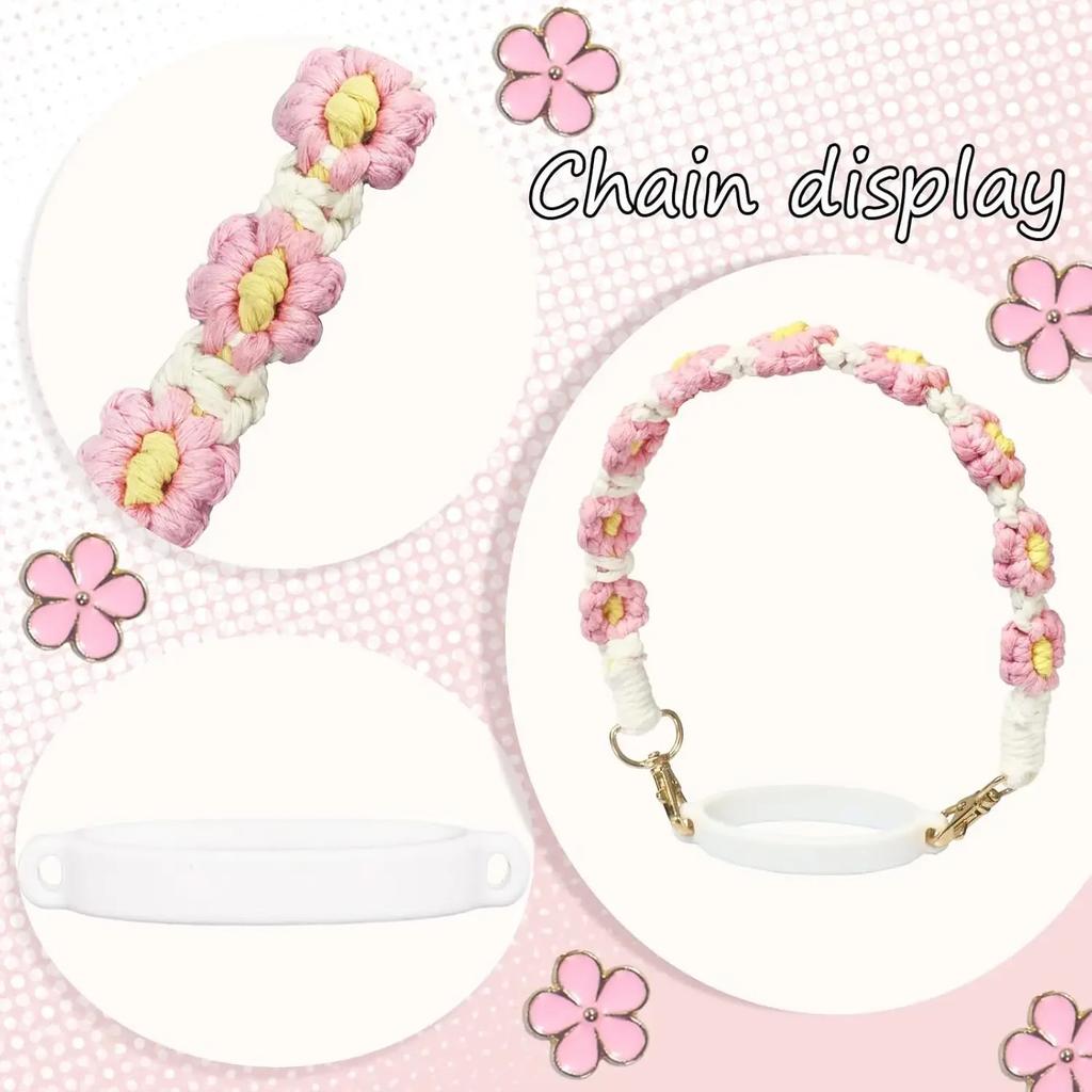 12PCS Cup Accessories for Stanley Cup,Straw Cover Cap 30oz 40oz Water Bottle Handle Strap,Boot,Chains,Personalized Sticker