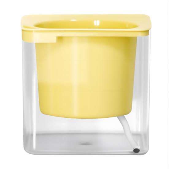 Samozavlažovací květináč Automatický zavlažovací květináč s absorpčním bavlněným provázkem Květináč pro uchovávání vody s drenážním otvorem pro pokojové a venkovní rostliny