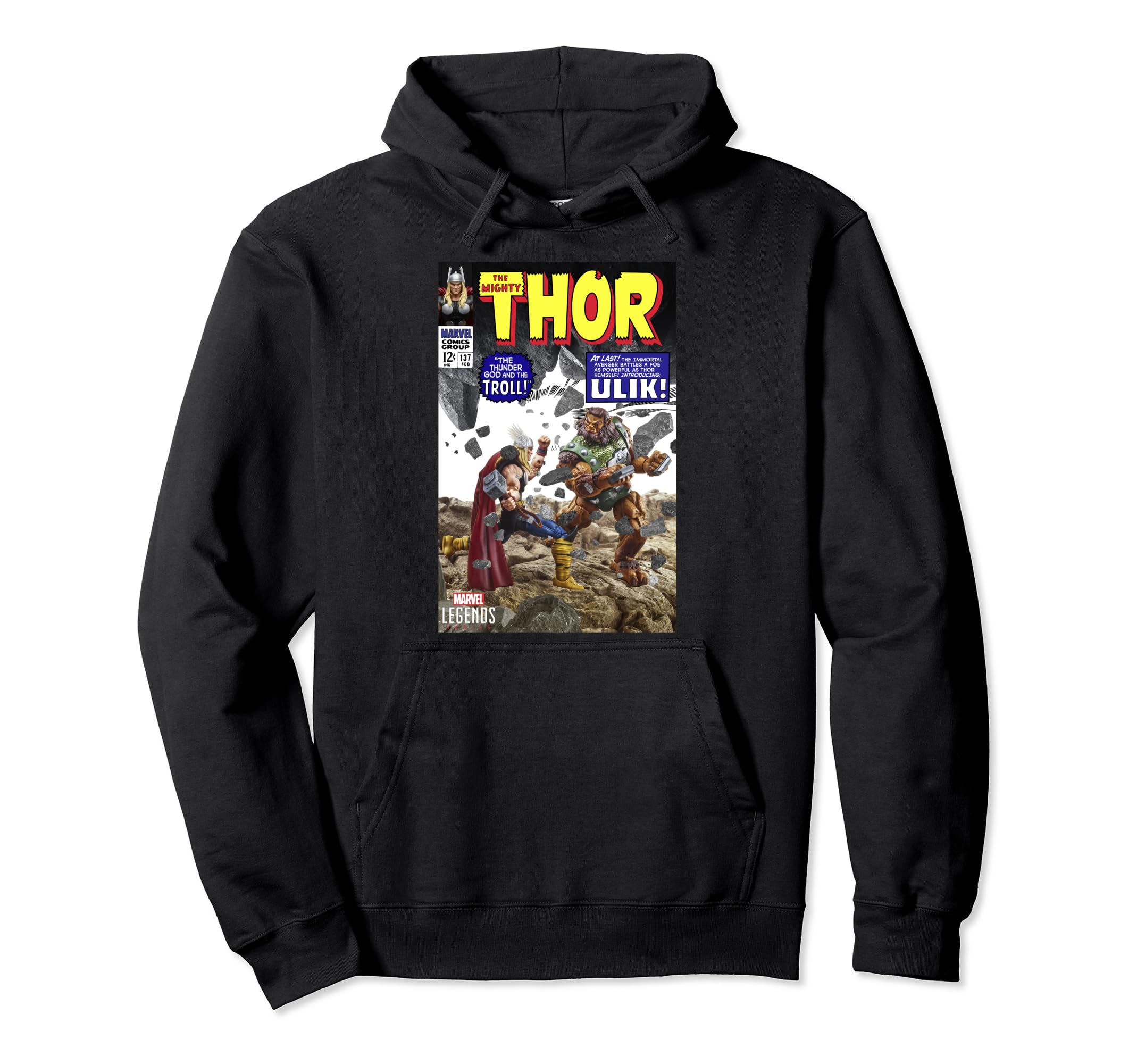 

Marvel Legends Series Thor vs. Orik Troll Comic Cover Hoodie