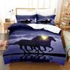Animal Horse Bedding Sets Quilt Bed Cover Comforter Duvet Cover Pillow Case 2-3 Pieces Sets Kids Adult Bedroom Decoration