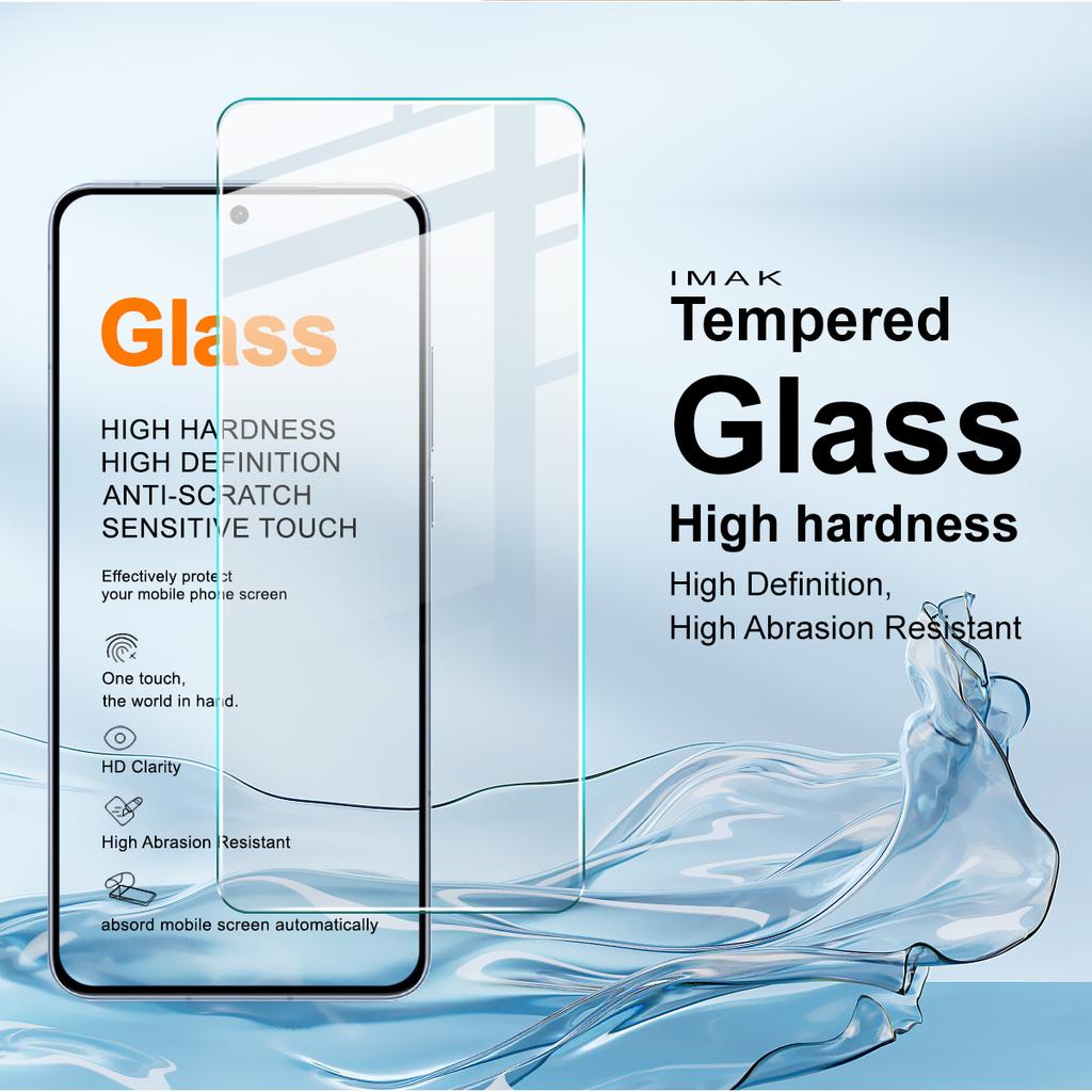 For iQOO 15T 5G Tempered Glass IMAK H Screen Protector Film Support Fingerprint